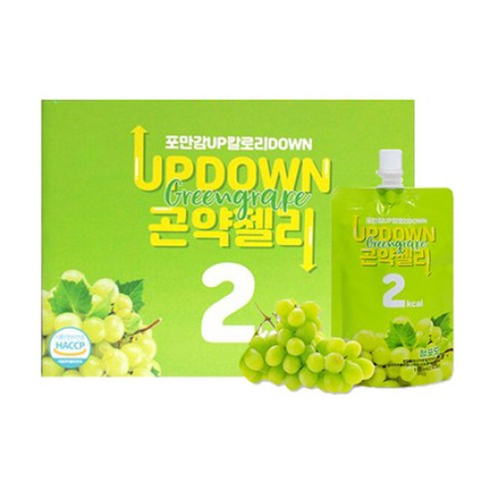 UPDOWN Green Grape Konjac Jelly 150 ml ( 10 ea ) 