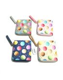 Cute wallet with a pattern (macaroons and animals)