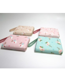 Cute wallet with a pattern (macaroons and animals)