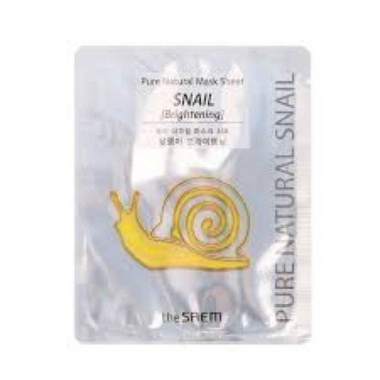 The Saem Pure Natural Mask Sheet Snail (Brightening)  20ml