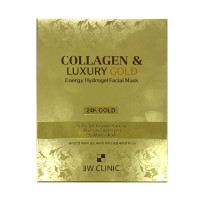 3W Clinic Collagen & Luxury Gold Energy Hydrogel Facial Mask 5 pcs