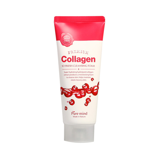 Pure mind Premium Collagen cleansing foam ingredients 100ml