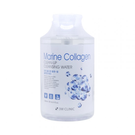 3W Clinic Marine Collagen Clean-up Cleansing water 500ml