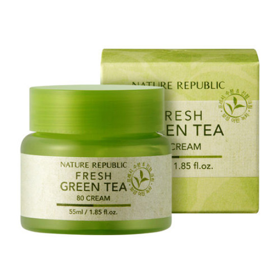 Nature Republic Fresh Green Tea 80 Cream 55ml