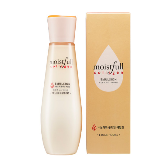 ETUDE HOUSE Moistfull Collagen emulsion/ Влажная и богатая текстурированная лицевая эмульсия 180ml