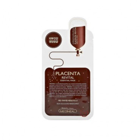 MEDIHEAL REVITAL essential mask/ Восстанавливающая маска с экстрактом плаценты 10шт