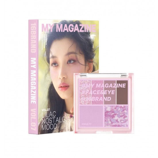 16 Brand Magazine One Step Styling Makeup Palette No.vol 07 7.1g