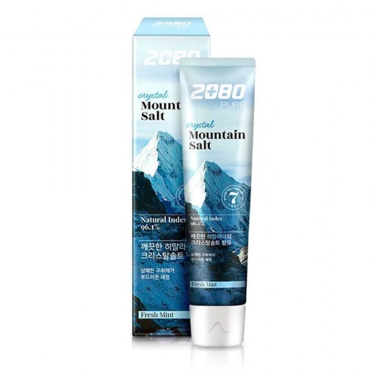 2080 Pure Crystal Mountain Salt Toothpaste Mint 3ea x 160g