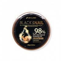 3W CLINIC BLACK SNAIL NATURAL SOOTHING GEL 98% 300g