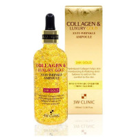 3W CLINIC Collagen and Luxury Gold Anti-Wrinkle Ampoule 100ml