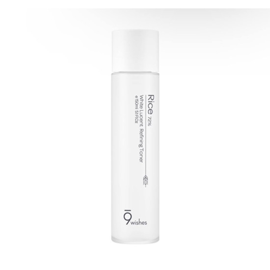9wishes Rice 72% White Lucent Refining Toner 150ml