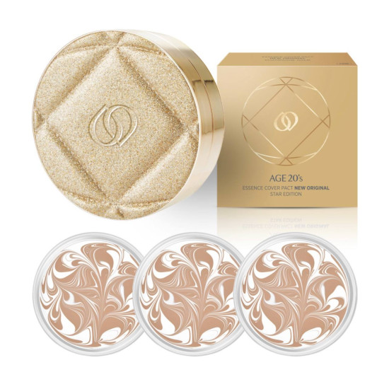 AGE20s New Original Star Edition Essence Cover Champagne Gold No.21 White Latte 12.5g + 3ea x 12.5g refill