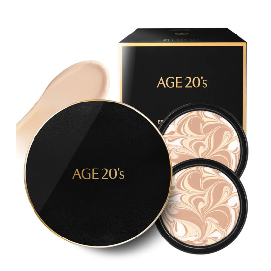 AGE20s Signature Essence Cover Pact Intense Cover 1pack No.13 14g + 2ea x Refill 14g