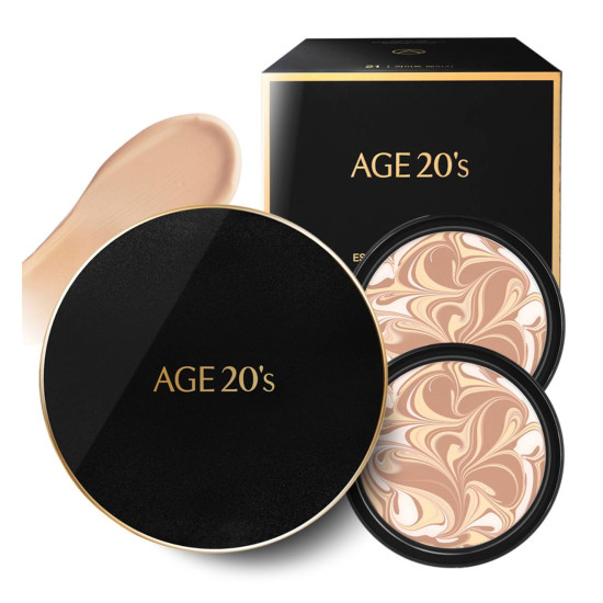 AGE20s Signature Essence Cover Pact Intense Cover 1pack No.23 14g + 2ea x Refill 14g 