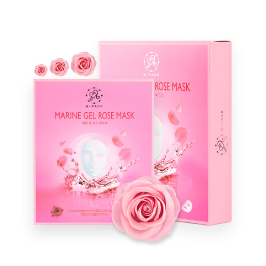 M-pack marine gel rose mask 30g 5 ea in 1