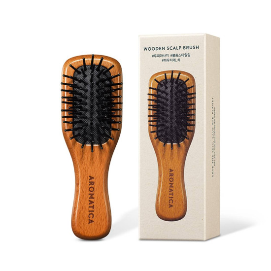 AROMATICA Wooden Scalp Brush Small 1ea