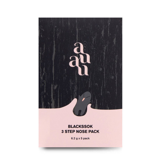 Auau Blackssok 3 Step Nose Pack 5ea x 6.2g