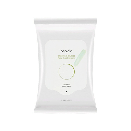 Beplain Greenful pH-Balanced Facial Cleansing Wipes 20ea