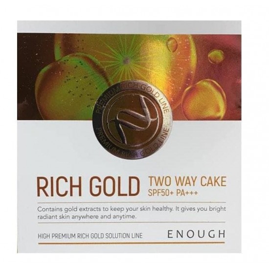 Enough Rich Gold Two Way Cake SPF 50+ PA+++ No.21 11g + 11g refill