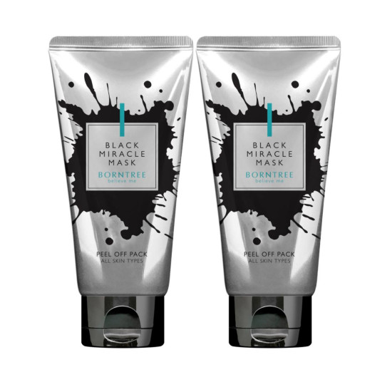 Borntree Black Miracle Mask Pack 2ea x 100ml 