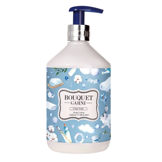 BOUQUET GARNI Fragranced Body Lotion Clean Soap 520ml