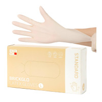 BRICKGLO Latex Gloves Standart L 100ea