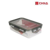 Daiso Plastic container with snap-on lid 600ml 