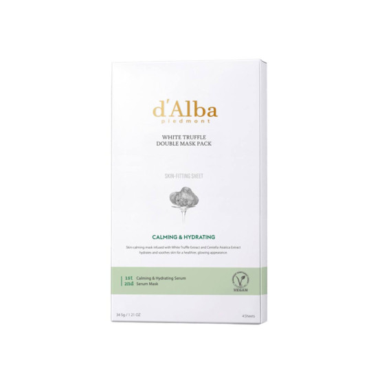 d'Alba White Truffle Double Mask Pack 4ea 