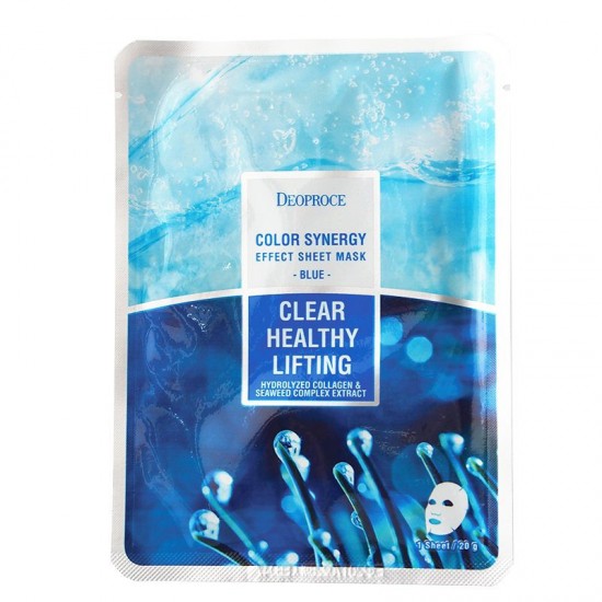 Deoproce Color Synenergy Efect Sheet Mask Blue 10 in 1