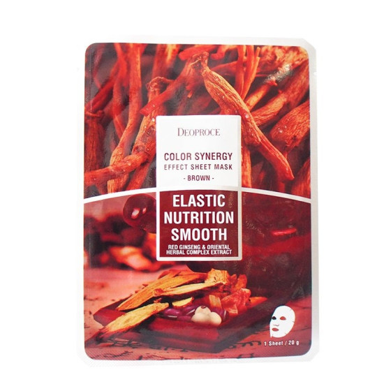 Deoproce Color Synenergy Efect Sheet Mask Brown 10 in 1