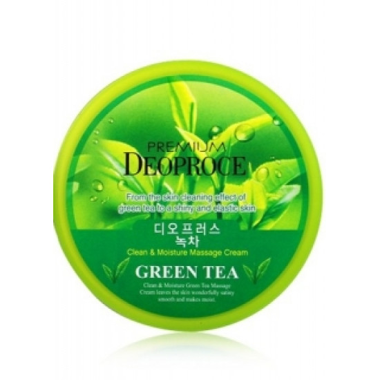 Premium Deoproce Clean &amp; Moisture Green Tea Massage Cream 300g