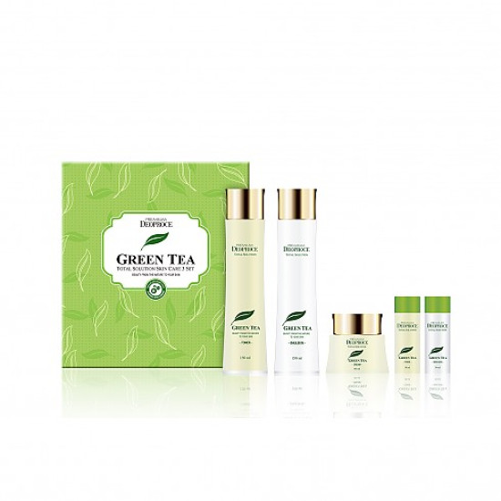 Premium Deoproce Green Tea Total Solution Skin Care 3 Set