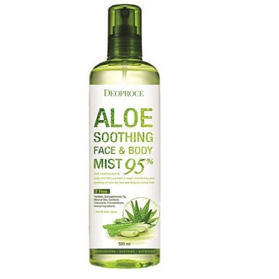 Deoproce Aloe Soothing Face &amp; Body Mist 95% 410ml