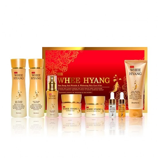 Deoproce Whee-Hyang Hanbang Anti-wrinkle and Whitening Skin Care 8 SET