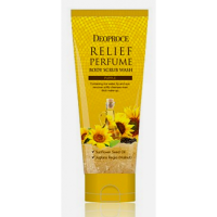 Deoproce Reliff Perfume Body Scrub Wash Yellow 200g 