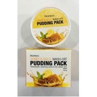 Deoproce Honey & Gold Wash Off Pudding Pack 110g 