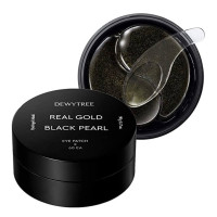 DEWYTREE Real Gold Black Pearl Eye Patch 60ea
