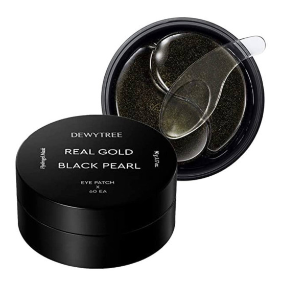 DEWYTREE Real Gold Black Pearl Eye Patch 60ea