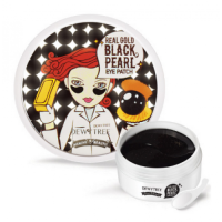 DEWYTREE Real Gold Black Pearl Eye Patch - патчи под глаза с черным же...