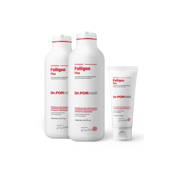 Dr.ForHair Folligen Plus Shampoo 2еа х 500ml + 100ml