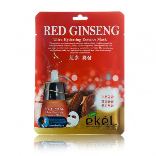 Ekel Red Ginseng Essential Mask 10ea