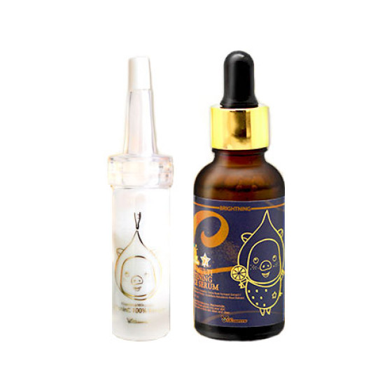 ELIZAVECCA Vitamin C 100% Powder 12g + Vita Multi Whitening Souce Serum 30 ml kit