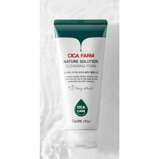 FARM STAY CICA FARM NATURE SOLUTION CLEANSING FOAM 180ml 
