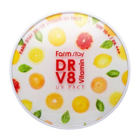 FarmStay DR-V8 Vitamin UV Pact 13g + 13g refill 