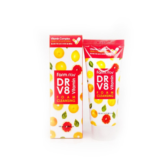 Farm Stay DR-V8 Vitamin Foam Cleansing 100ml.