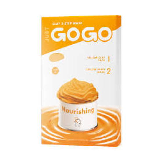 Just Gogo Clay 2 Step Mask Nourishing 5 ea in 1