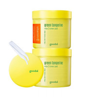 GOODAL Green Tangerine Vita C Toner Pad Double Edition 140ml(70pcs) x ...