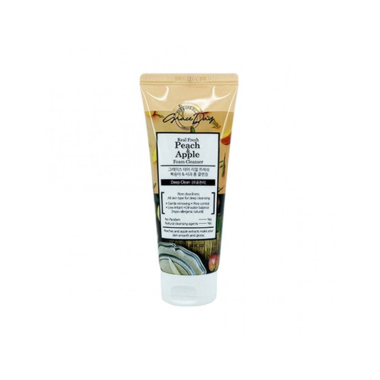 Grace Day Real Fresh Peach & Apple Foam Cleanser 100ml 