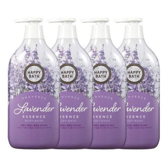 Happy Bath Provence Lavender Essence Body Wash 4ea x 900g 