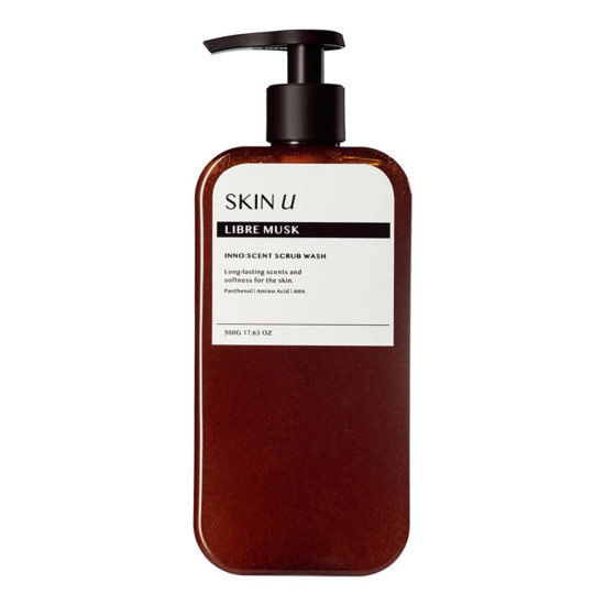 Happy Bath Skin U Inno Scent Scrub Wash Gel Libre Musk 500g